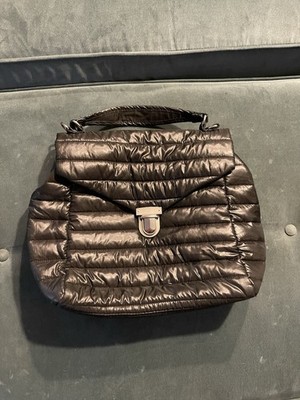 Think Royln Large Top Handle Crossbody - The Evelyn Black Quilted Bag