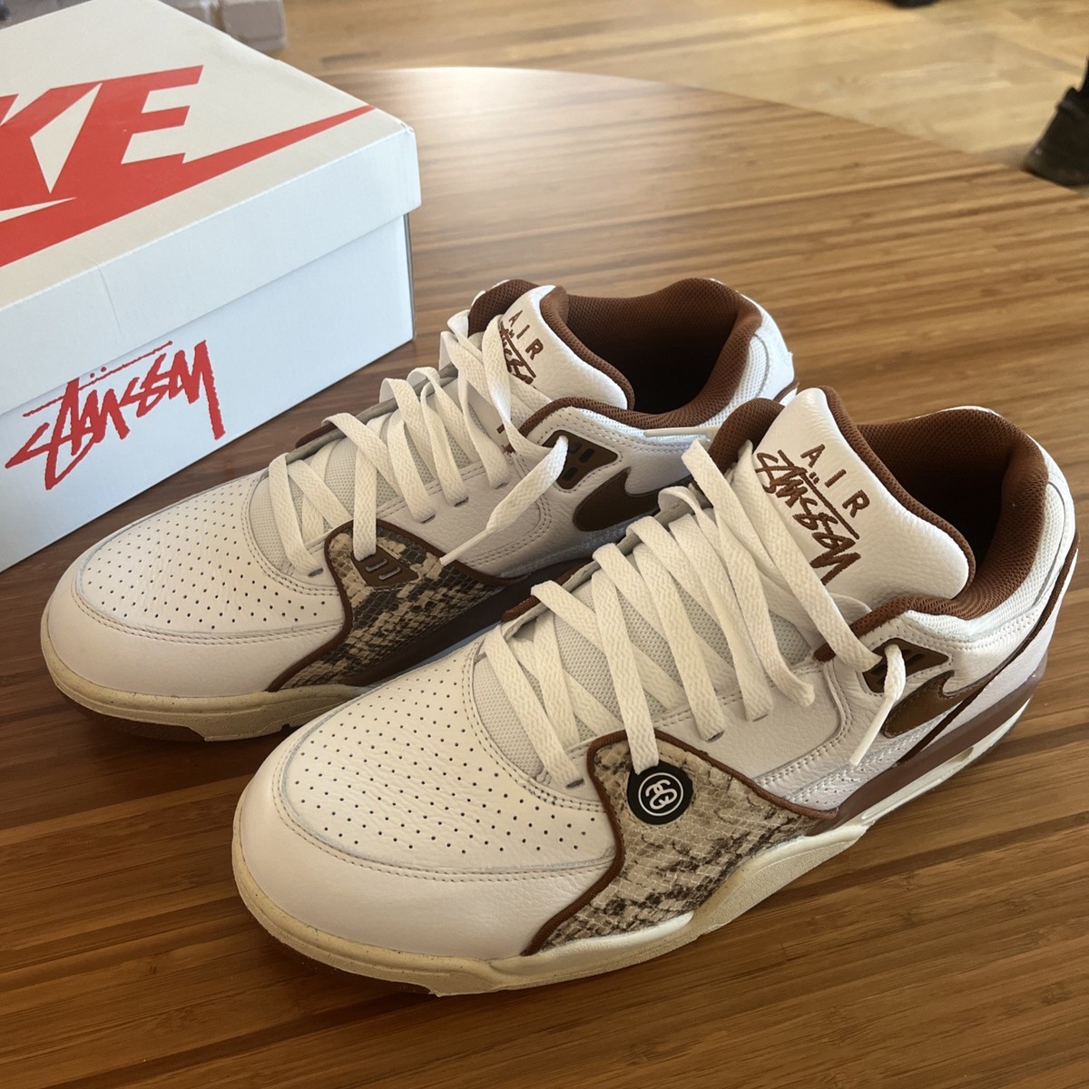 Stussy × NikeAirFlight89Low WhiteandPeca Nike x Stüssy Air Flight 89 Low “white and Pecan” | eBay