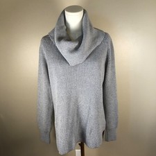 Michael Kors Long Sleeve Cowl Neck Gray Knit Sweater Size S