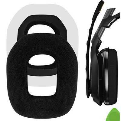 Geekria Velour Ear Pads for Astro A40, TR A50 Headphones (Black)