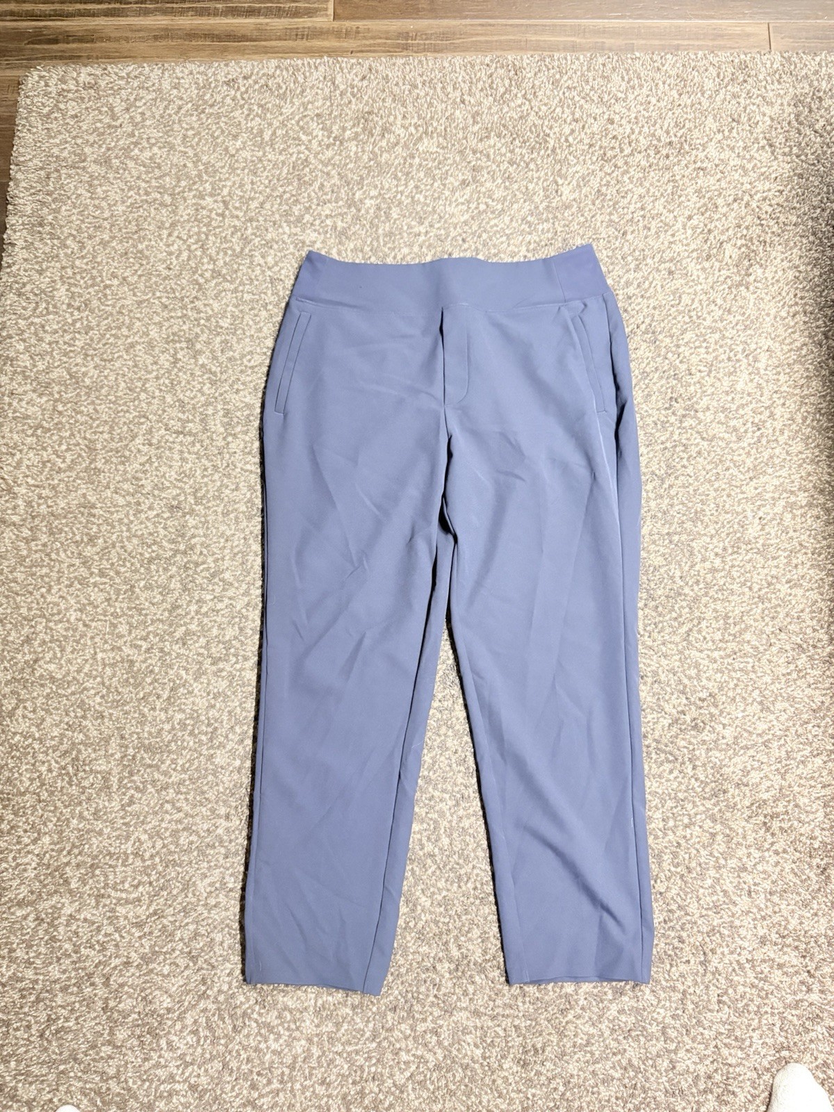 Athleta Women's Gray Flat Front Solid Pants Size … - image 1