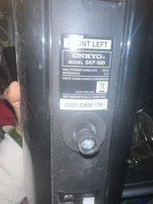 8 pc lot Onkyo SKW-680 Surround Sound Subwoofer Home Theater Speaker System Lot