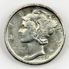 1920 S Mercury Dime 10C AU Details Cleaned Better Date San Francisco Silver Coin