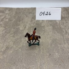 Vintage Barclay Manoil Cast Metal Toy Soldier On Horseback Arms Are Broken