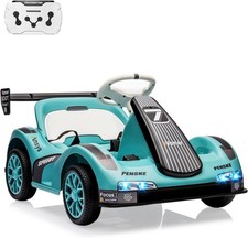 Kids Electric Go Kart,6V Ride-On Drift Kart Racing Car w/ Remote Control  Pedal