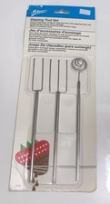 ATECO 3 Piece Dipping Tool Set for Dipping Fruit Candy or Nuts - New Sealed
