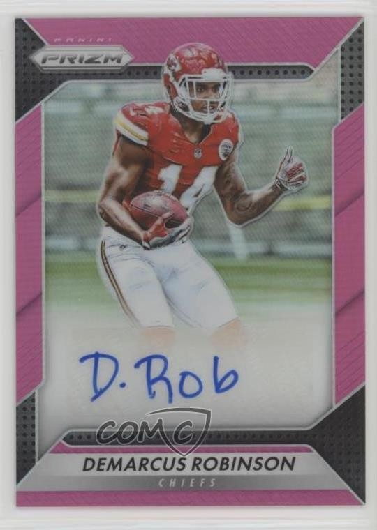2016 Panini Prizm Rookie Auto Pink Prizm Demarcus Robinson #RA-DRB Auto RC 4l3