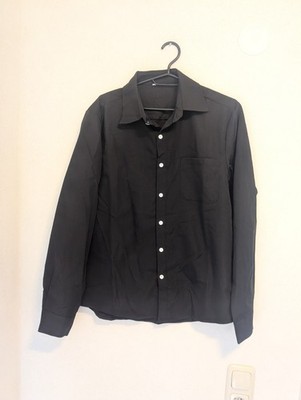 neu Schwarzes Hemd Oberteil Business Trauer unbranded Gr. S Polyester Unbenutzt 
