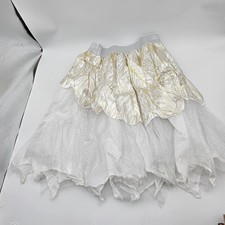 Womens Tutu white Leaf fairy Skirt halloween Costume One Size Fits Most New