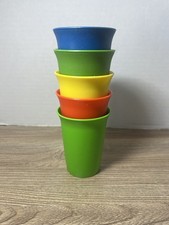 FOUR VINTAGE TUPPERWARE KIDS CUPS set of 5