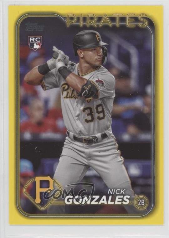 2024 Topps Series 1 Yellow Nick Gonzales #168 09ff