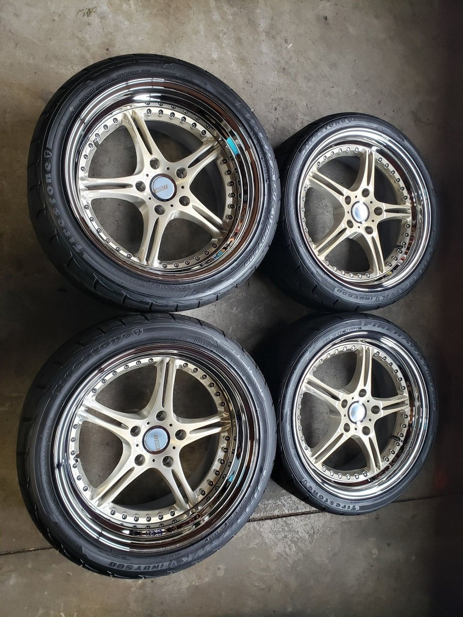 ULTRA RARE Stunning RARE set of SSR GT3 3pc 18 inch rims 5x112