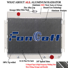 3row Aluminum Radiator Fit 1963-68 Chevy Impala L6 V8 1964-1967 Ei Camino V8 At
