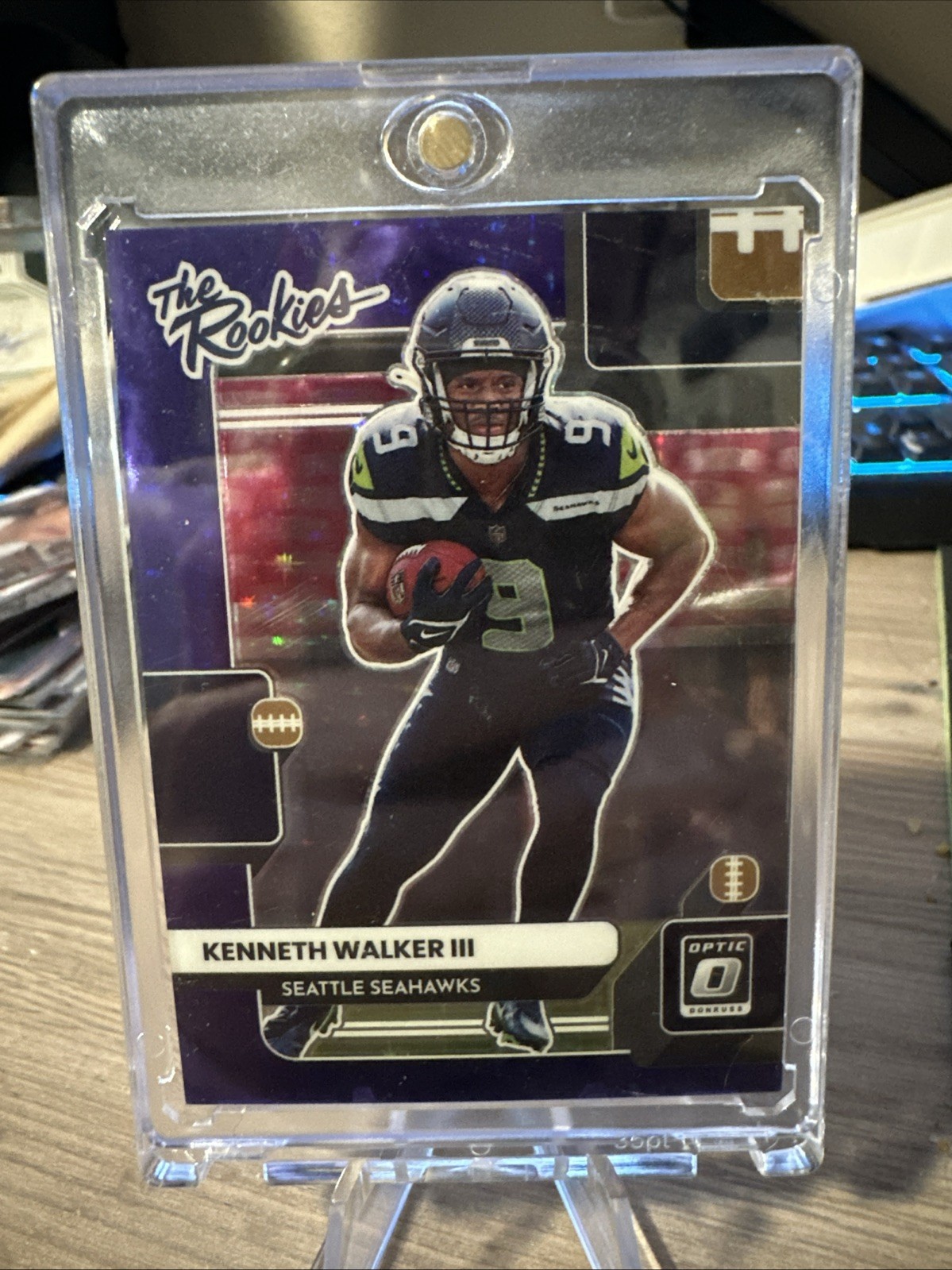 Kenneth Walker III The Rookies Purple Stars 23/25 - 2022 Panini Donruss Optic