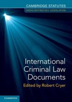 International Criminal Law Documents Robert Cryer Taschenbuch Englisch 2019