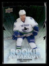2011-12 Upper Deck Cody Hodgson Rookie Breakouts /100 Diecut Acetate Y3728