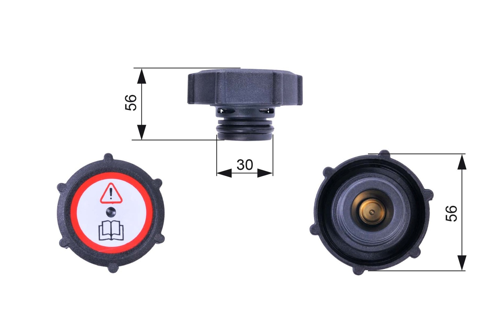 GATES-OE RC243 Cap, coolant tank for FORD