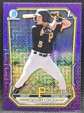 2026 Bowman Mega Box Wyatt Sanford #BCP-66 Chrome Purple Mojo Refractor /250 1st