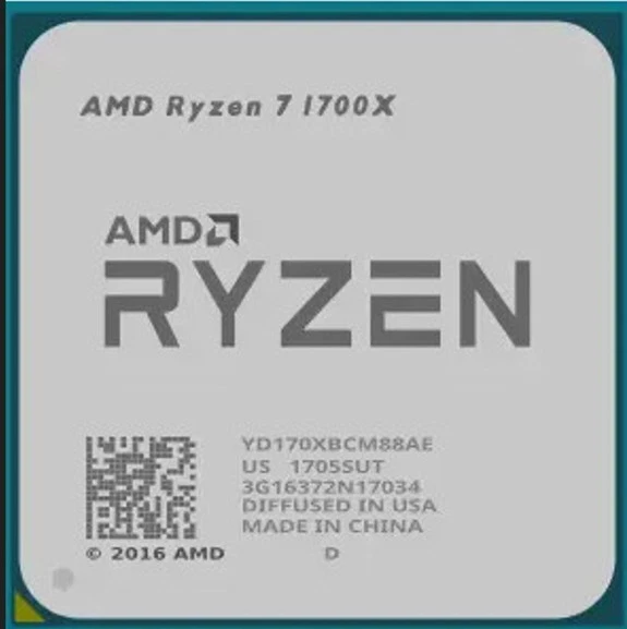 Socket AMD CPU Ryzen 7 1700X 3,4 GHz AM4