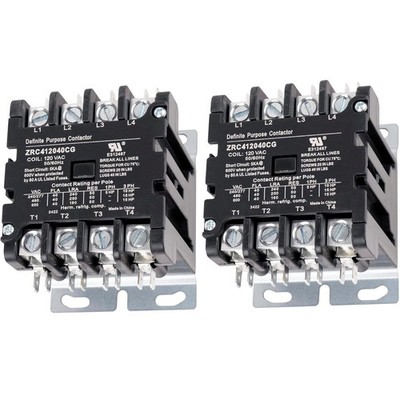 BlueStars Ultra Durable 4 Pole Contactor 40 Amp 120 VAC Coil - Compatible... 