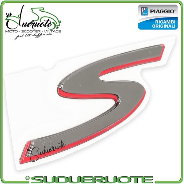 Piaggio Originale Vorderes Trittbrett-Emblem Targhetta FüR Vespa GTS 125 300 250-image