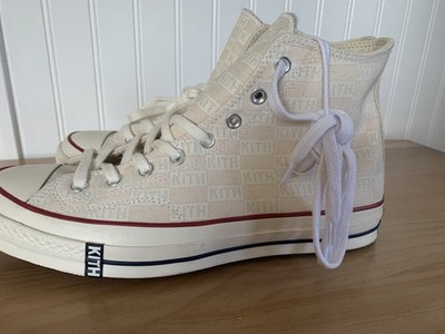 kith×Converse Chuck Taylor AllStar70 Hi Kith x Converse Chuck 70 Hi Sneakers Mens Size 10.5 Cream Chuck