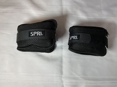 SPRI 2.75LB Each Pair of Ankle Weights Adjustable Black -B8