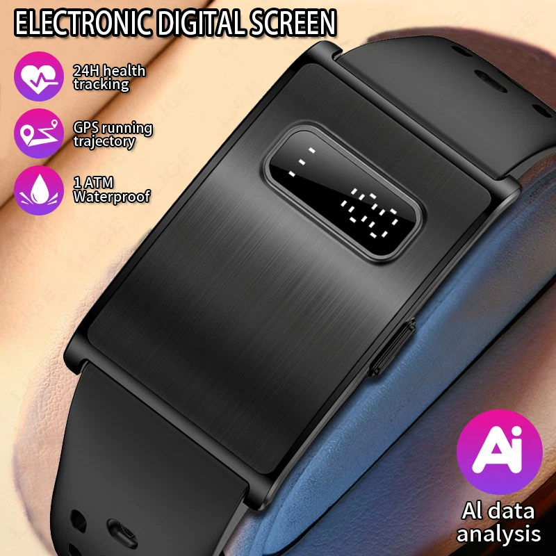 Smartwatch Herren Herzfrequen Pulsuhr Schlaf Fitnessuhr Schrittzähler Armbanduhr