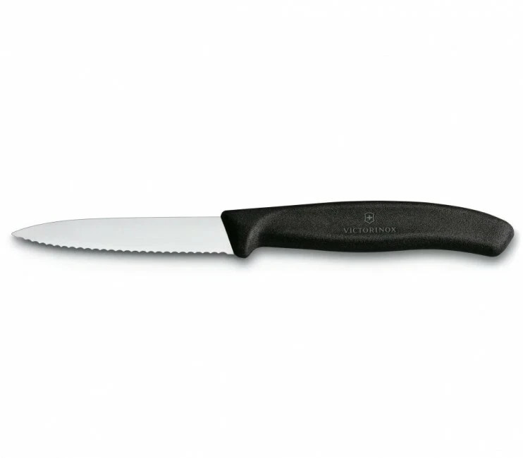 Serrated Wavy Edge Pointed Tip 8cm Swiss Classic