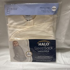 HALO SleepSack Swaddle NB Newborn Birth-3 Months 6-12 lbs New- Cream Color