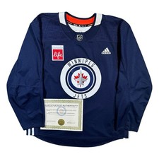 Chase Bertholet Winnipeg Jets 2024/25 Practice Adidas MIC NHL Jersey COA