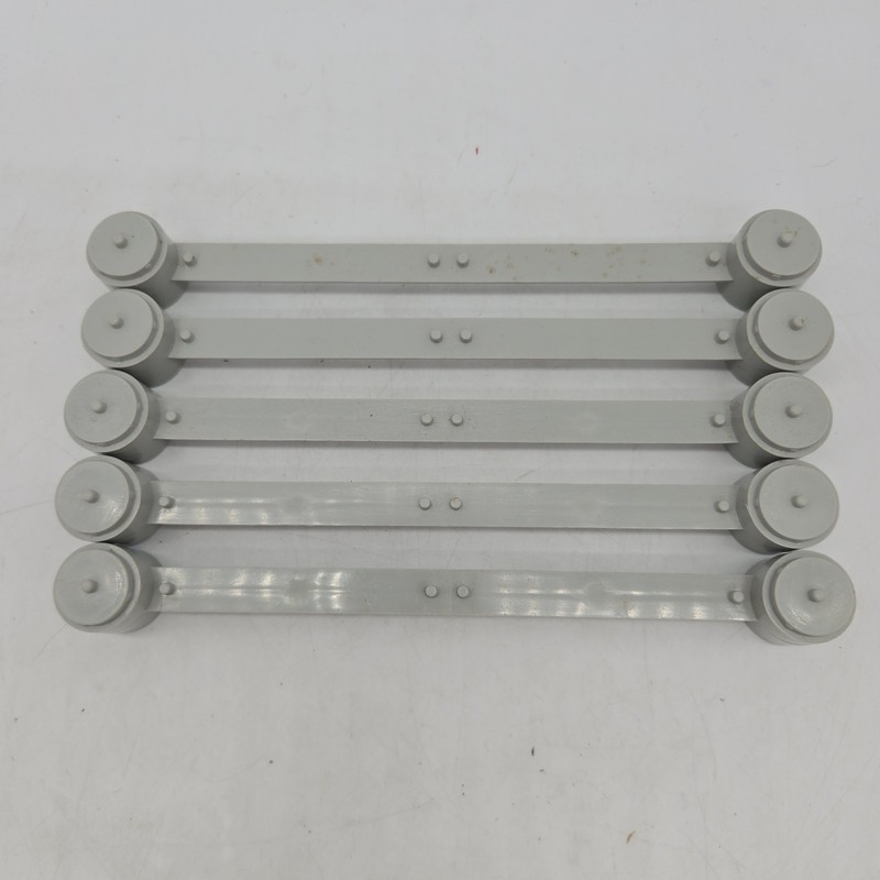 Lot of 5: Aurora AFX Track Elevation Modular 6" Bridge Beam Support Gray 4 Lane