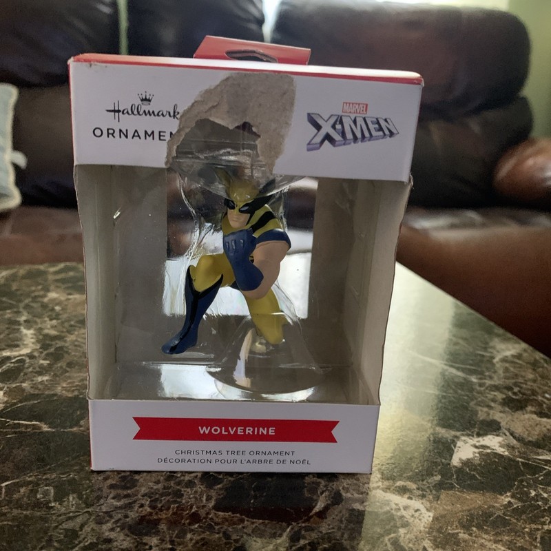 Wolverine Of X-Men Hallmark Ornament, New, Box Has Torn Spot
