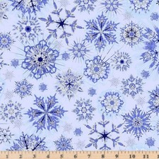 Ice Glitter Frost Sky CM1315 100  Cotton Half yd continuous cuts