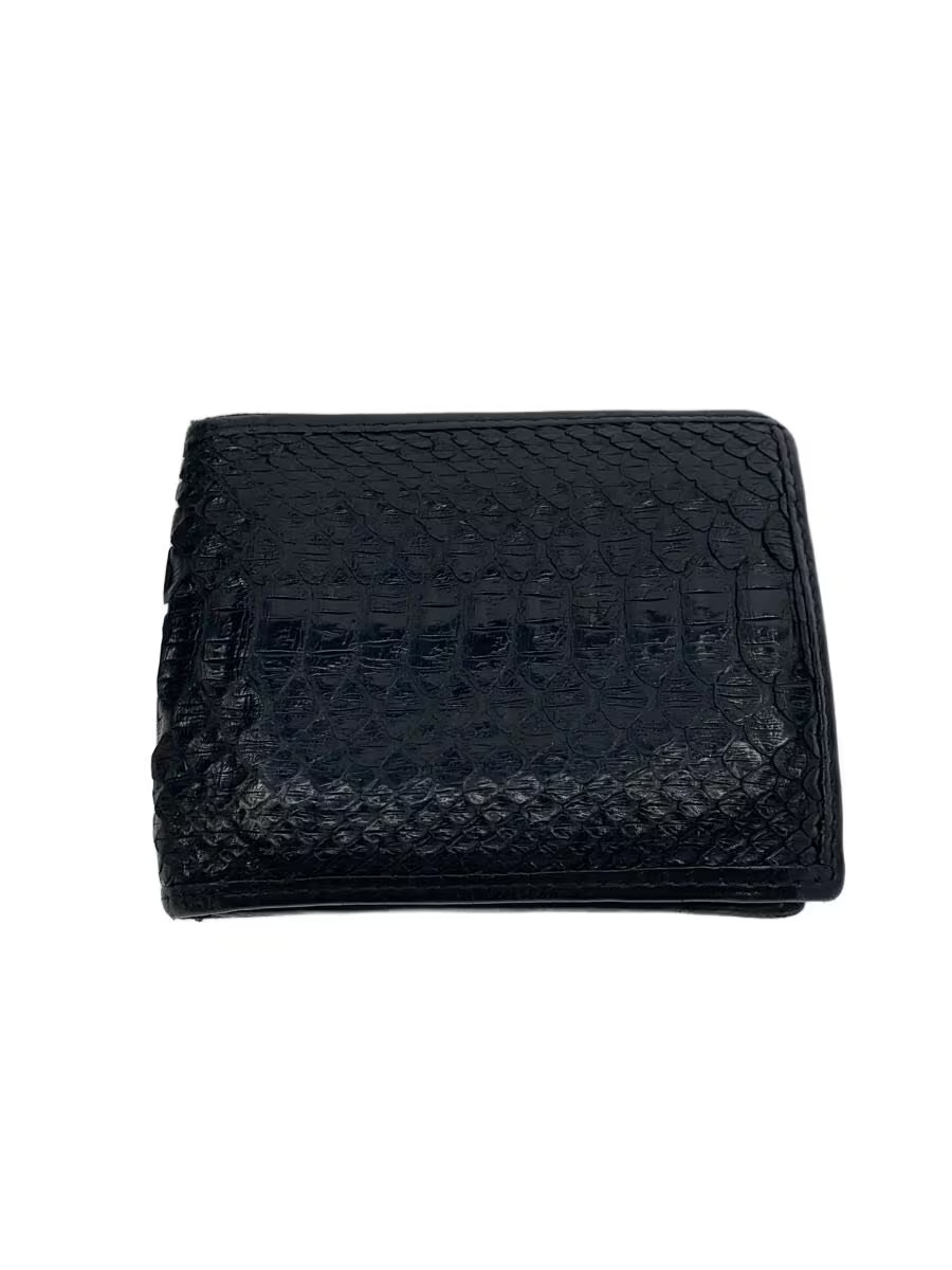 Muta Men's Leather Bifold Wallet in Black