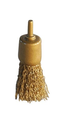 KS TOOLS BRONZEplus Pinselbürste, Draht, gewellt, Ø 26 mm
