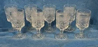 8 Vintage Anchor Hocking Wexford Wine Glasses Goblets 5 3/8"