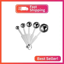 5PCS OstWony Measuring Spoons Set, Includes 1/8 tsp, 1/4 tsp, 1/2 tsp, 1 tsp, 1