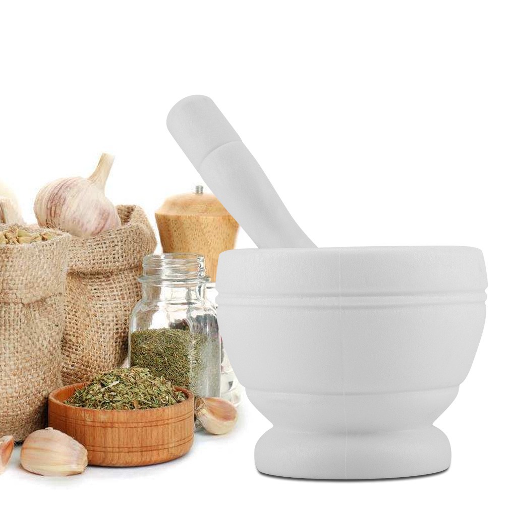 Manual Plastic Garlic Grinder Spices Mortar Pestle Set For Kitchen Trending