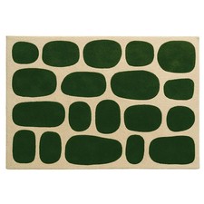 New Design Hand Tufted Nz Wool Rug Color Beige Dark Green Handmade Carpet Rug