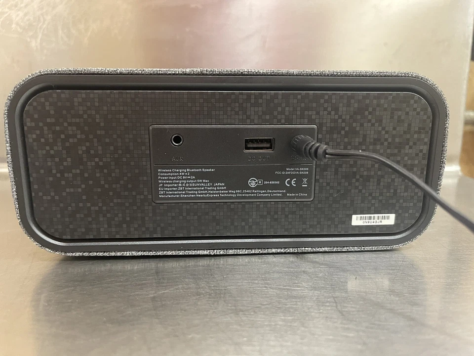 CARGADOR DE TELÉFONO y Altavoz Bluetooth 5 en 1, Reloj VAVA VOOM 27VA-SK008 Dispositivos Qi Foto 4 de 4