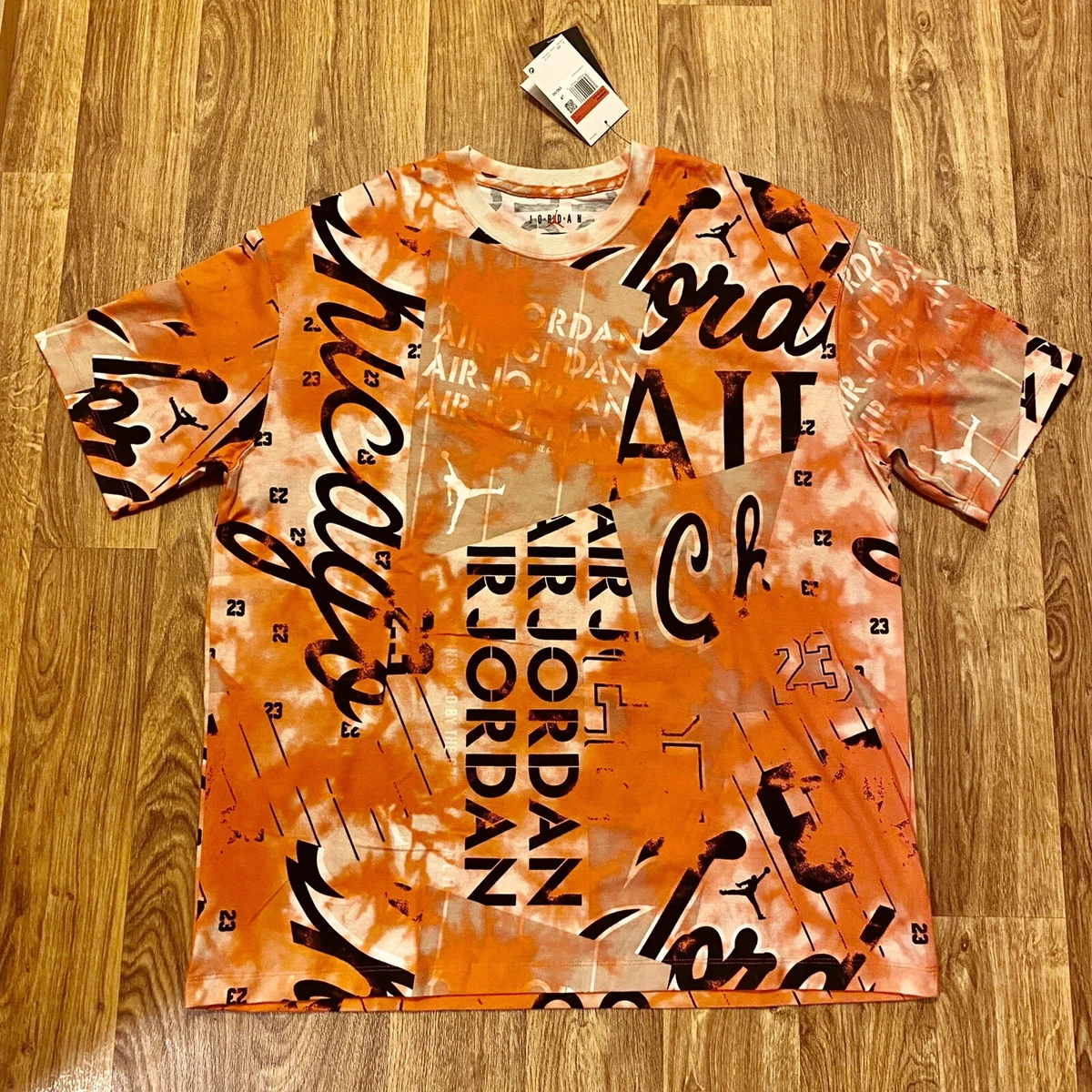 Nike Air Jordan Shirt Heritage Bright Crimson Black Women s AOP