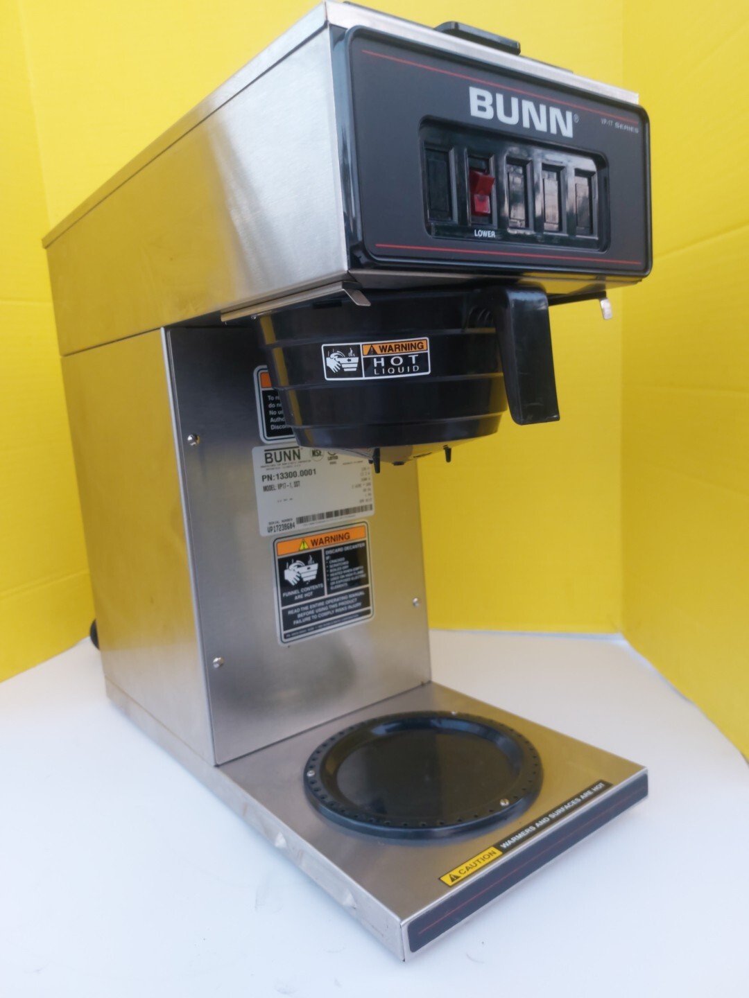 Commercial Pourover Coffee Maker Bunn 13300.0001 VP171 Stainless Great Cond. eBay