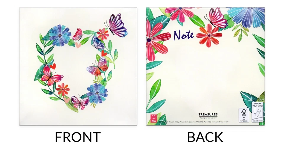 MOTHER'S DAY Pop-Up Card, Butterfly Art by Ana Victoria Calderon — Up With Paper - Image 2 of 4