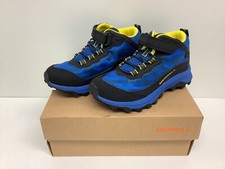 Merrell Moab Speed MidAlt ClosureWaterproof Boys' Hiking Boot 1.5 BigKid Blk/Ryl