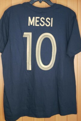 Nike Barcelona 10 Messi Black/gold T-shirt Men's Size S With Tags