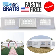 Carpa Para Fiestas De Exterior Patio Boda 10x30 Heavy Duty Toldo Con 7 Paredes