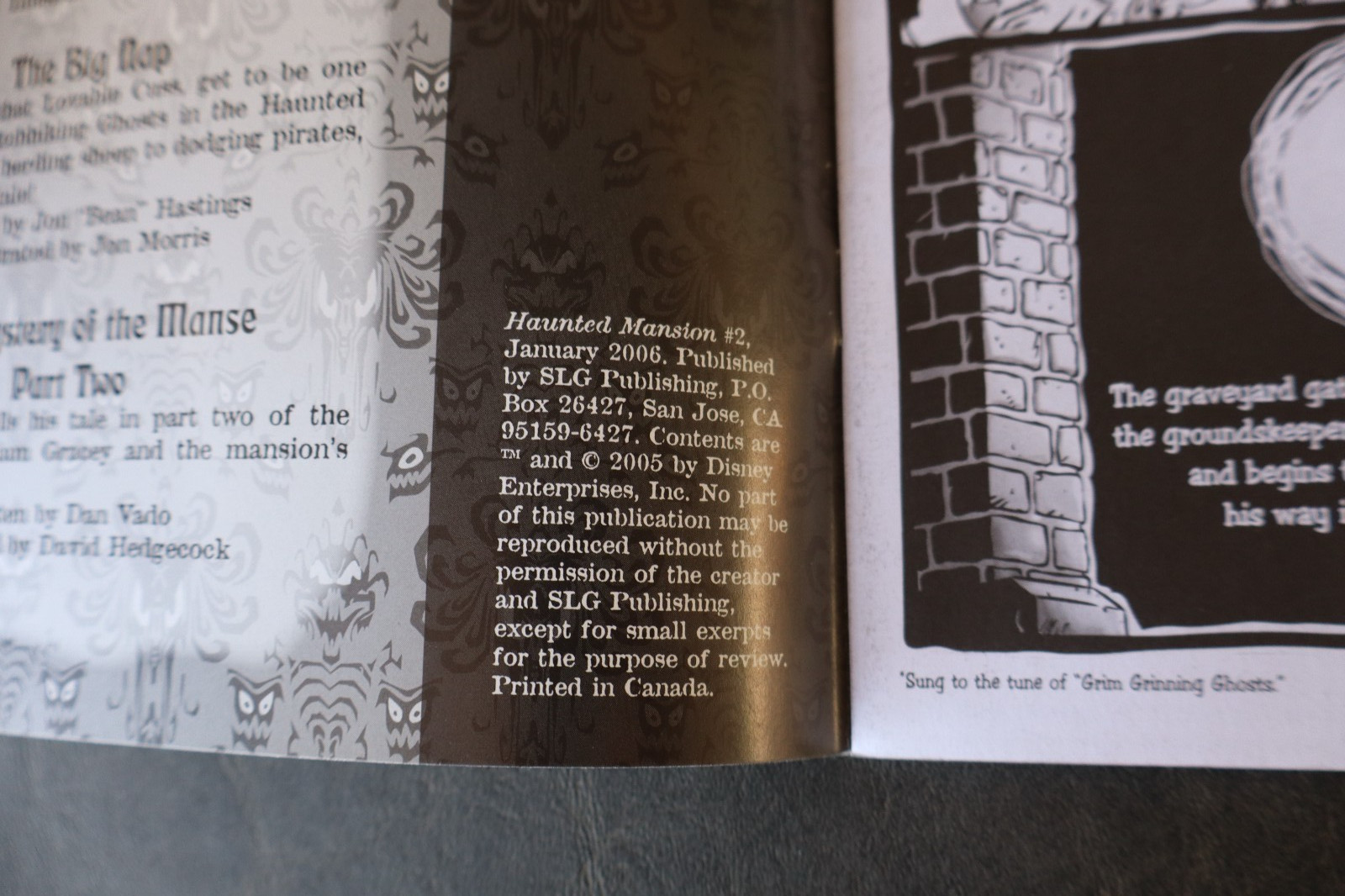 Haunted Mansion 1 2 4 5 6 • 2005-2007 SLG Amaze Ink • Disney Comics Lot Set