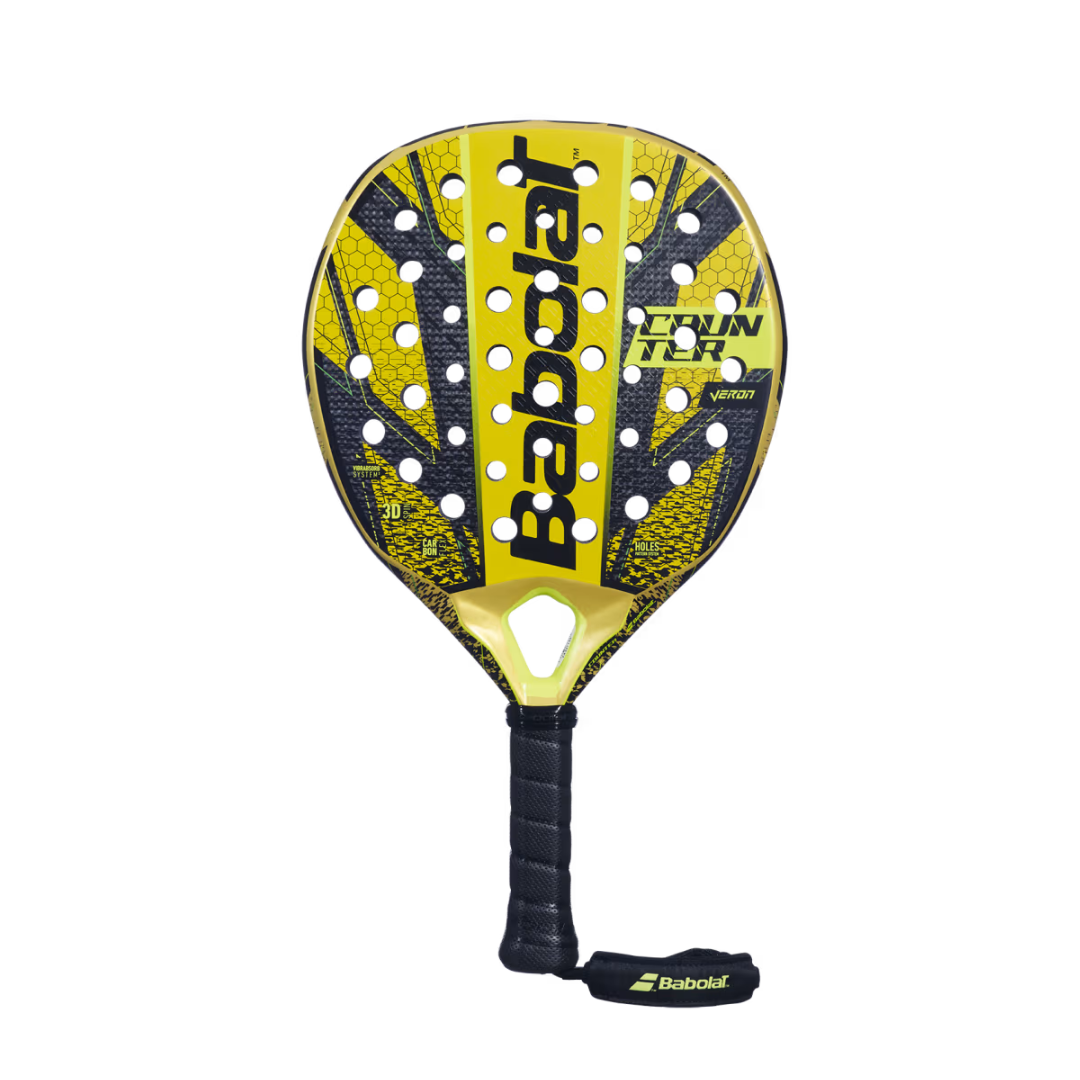 racchetta padel babolat counter veron 2024 giallo e nero sport