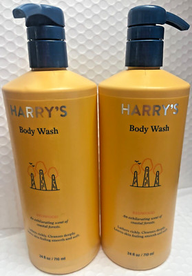 HARRY'S BODY WASH REDWOOD SCENT OF COASTAL FOREST CLEANSES(2PIECES) 24FLOZ
